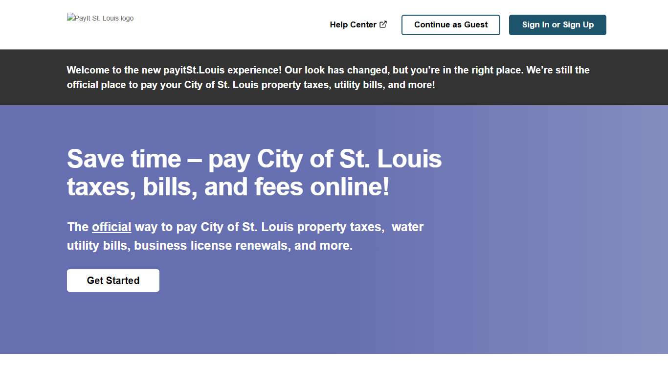 payitStLouis - An official service of the City of St. Louis, MO