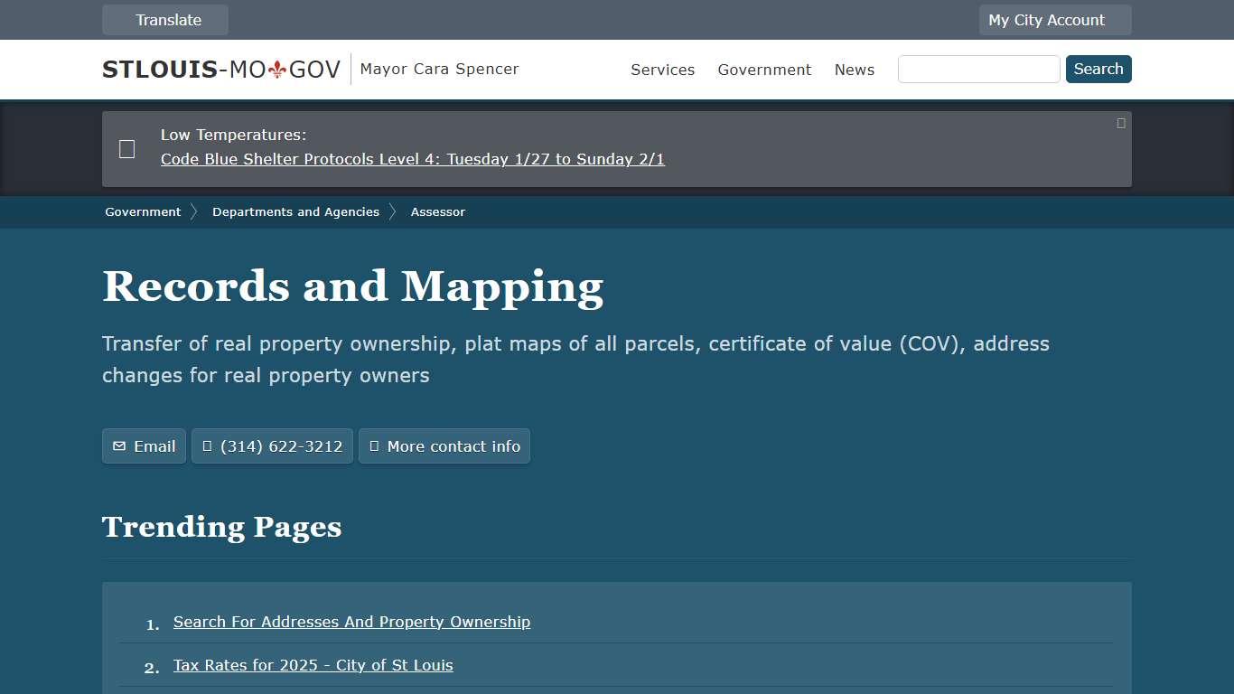 Assessor Real Estate Records and Mapping