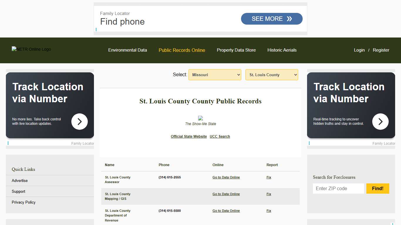 NETR Online • St. Louis County • St. Louis County Public Records, Search St. Louis County Records, St. Louis County Property Tax, Missouri Property Search, Missouri Assessor